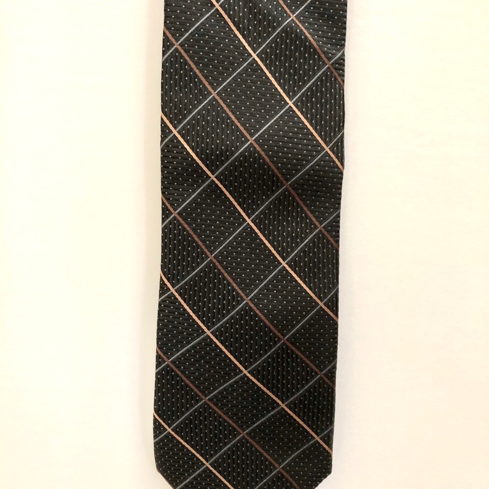 Men’s Pronto Uomo Black Silk Tie EUC - Picture 5 of 6